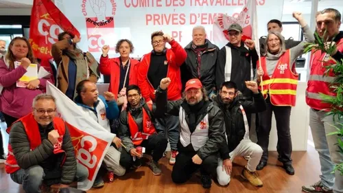 À Montauban, des chômeurs ont fait grève dans une agence France...