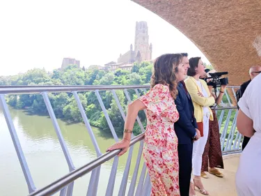 TARN: la passerelle piétonne d'Albi a été inaugurée en grande pompe