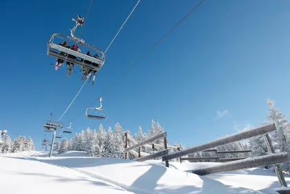 Pyrénées-Orientales. La station de ski du Puigmal 2900...