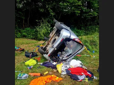 Dramatique accident de la circulation pour une famille de cinq...