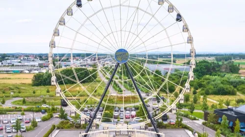Reichstett : fin de la grande roue au Shopping Promenade