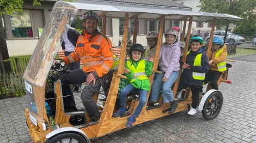 Muttersholtz et Sélestat : les enfants à fond pour le défi vélo