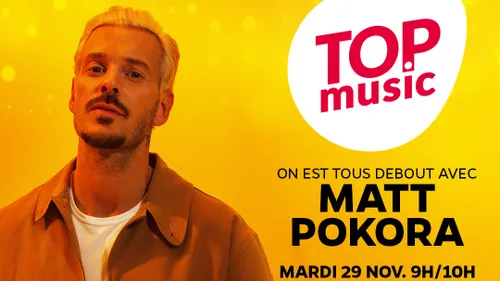 M Pokora, invité de Top Music : gagnez les 2 dernières places