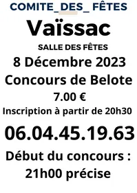Vaïssac (82) : Concours de Belote