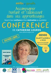 Mende : Conférence avec Catherine LEGROS  "Accompagner l'enfant et...
