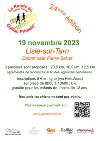 Lisle-sur-Tarn : 24ème édition de la Ronde du Gaillac Primeur ®