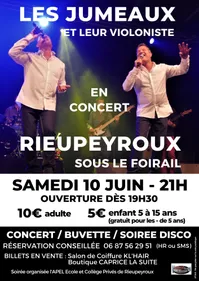 Les Jumeaux en concert