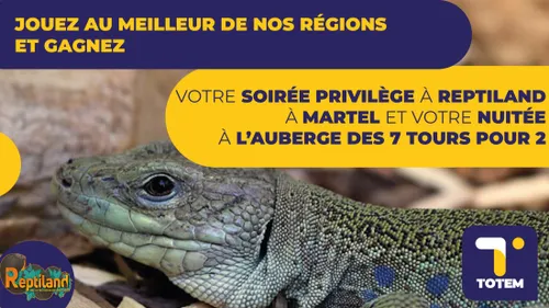 Gagnez votre soirée privilège à Reptiland à Martel dans le Lot +...