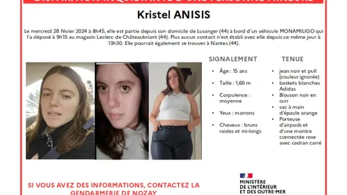 Disparition inquiétante à Châteaubriant : l'adolescente a été retrouvée