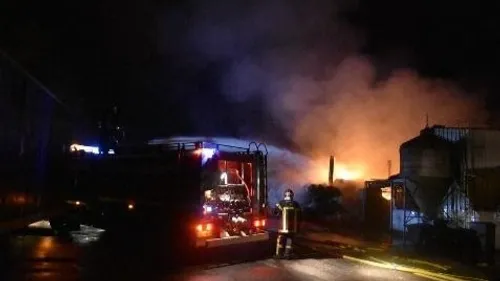 Chantonnay : un incendie dans un bâtiment agricole