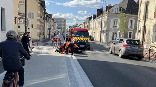 Le Mans : chute d'un deux-roues sur la rue Voltaire