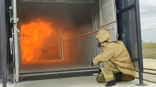 Un simulateur de feu réel pour les pompiers de Loir-et-Cher