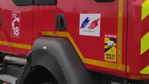 Sur la D213, l'accident fait un blessé à hauteur de Daon