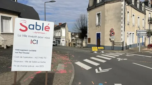 Sablé-sur-Sarthe : rue Paul-Doumer, fin des travaux plus tôt que prévu
