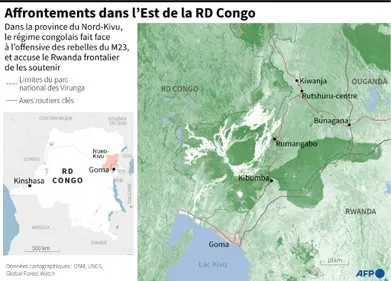 Rébellion du M23 en RDC: annonces de retrait d'un côté, offensives...