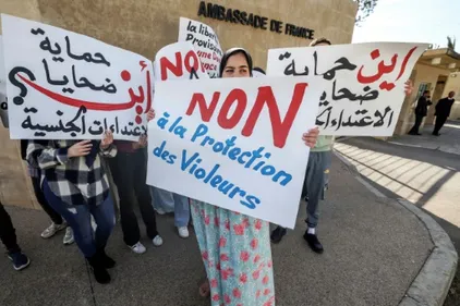 Maroc/affaire Bouthier: manifestation de protestation  devant...