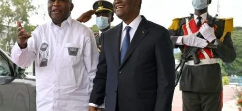 En Côte d'Ivoire, accolade et sourires entre les anciens rivaux...