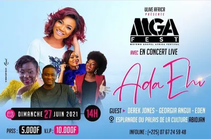 1ère édition du festival de musique gospel à Abidjan : Ada Ehi en...