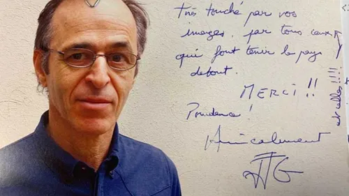 Un message de remerciement signé... Jean-Jacques Goldman !