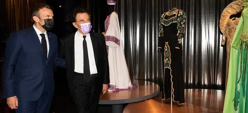 Emmanuel Macron a visité l'expo "Divas" à l'Institut du Monde Arabe