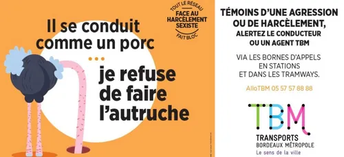 Bordeaux Métropole : une campagne d'affichage contre le harcèlement...