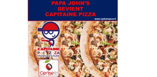PAPA JOHN'S DEVIENT CAPITAINE PIZZA