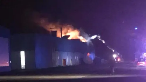 Incendie à l'aérodrome Reims-Prunay