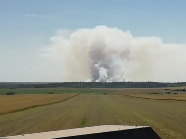 Incendie maîtrisé sur le camp de Suippes