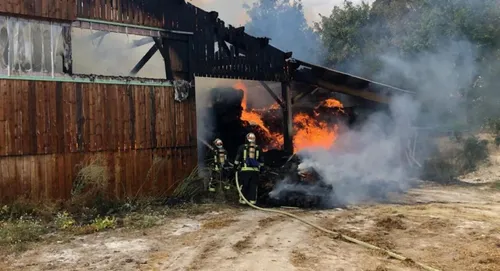 Feu au poney-club