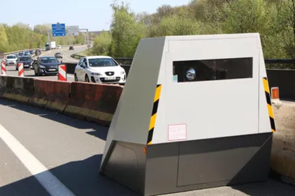 Un radar de chantier vandalisé