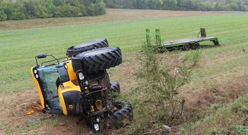 Tracteur à terre!