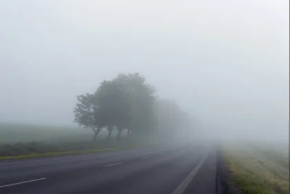 Brouillard givrant sur la région