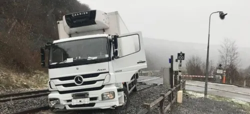 Accident de poids-lourd à Fumay