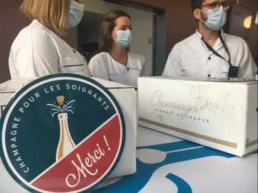 Champagne pour les soignants