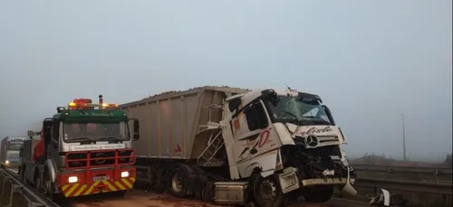 Accident entre deux camions sur la RN4