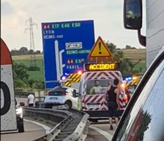 Carambolage sur l'A26