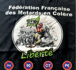 Défilé des motards en colère
