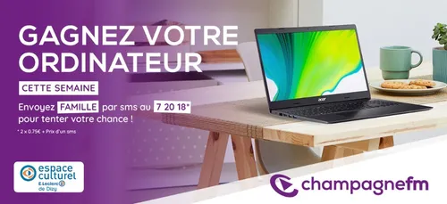 Gagnez votre ordinateur avec votre espace culturel de Leclerc Dizy...