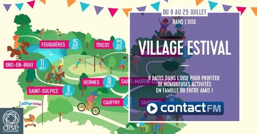 LE VILLAGE ESTIVALE DE L'OISE AVEC CONTACT FM