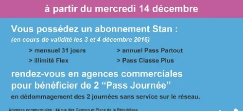 Grève sur le réseau Stan à Nancy : les abonnés dédommagés