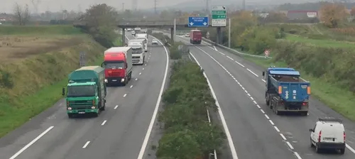SOCIAL | Opération escargot et tractage pour les routiers en Alsace...