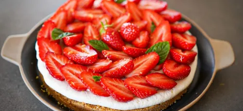 Tarte aux fraises sans cuisson facile