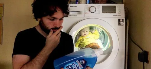 Les photos hilarantes d’un papa et de son bébé font le tour du monde