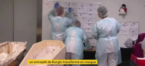 Coronavirus France : en Ile-France, un hall du marché de Rungis,...