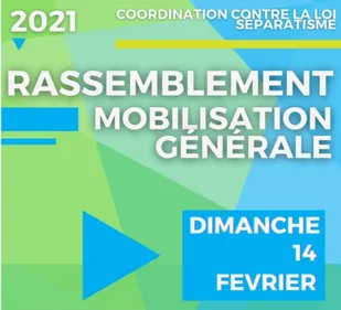 Mobilisation contre la loi séparatisme » au Trocadéro