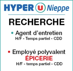 HYPER U Nieppe recrute
