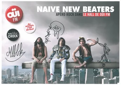 Naive New Beaters en live dans le hall de OÜI FM !