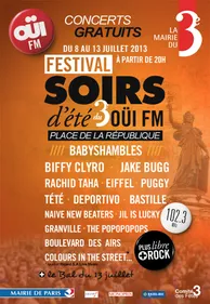 Festival Soirs d'été du 3ème OÜI FM : les noms !