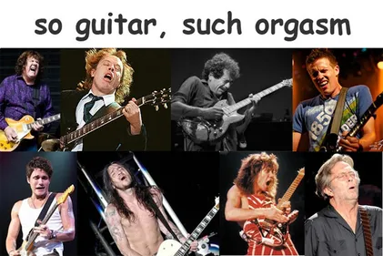 Une guitare = un orgasme ? 