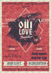 OÜI Love Backstage : nouvelle soirée le 9 octobre